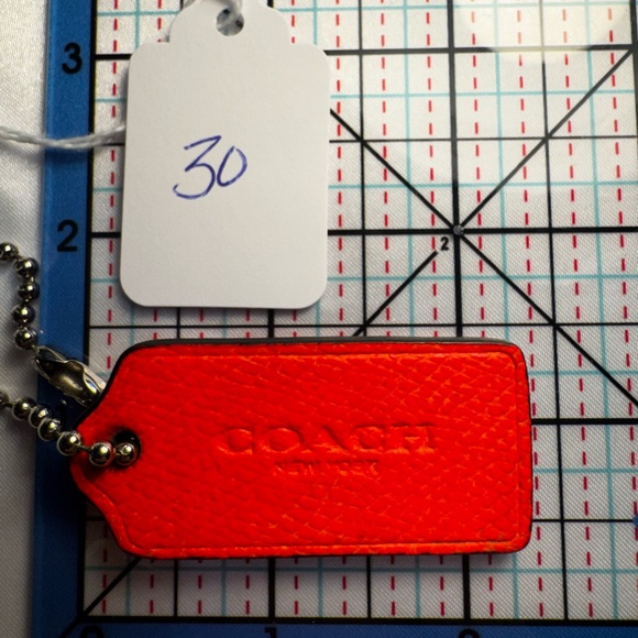 Coach Other - Coach Red Leather Keychain